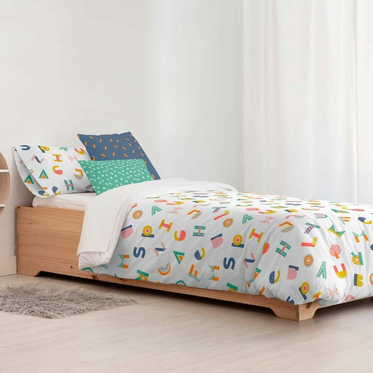 Kids&amp;Cotton Duvet Cover Urko Small Multicolor 175 Threads 180 x 220 cm 180 x 240 cm