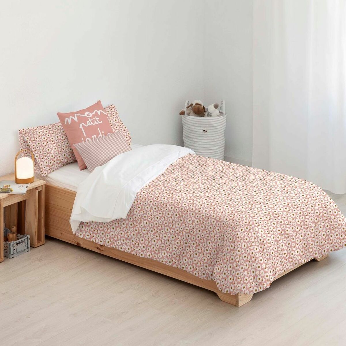 Kids&amp;Cotton Xalo Small Pink Duvet Cover 155 x 220 cm