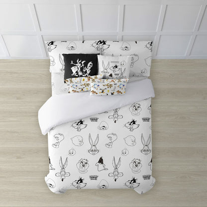 Funda Nórdica Looney Tunes Looney B&W 180 x 220 cm