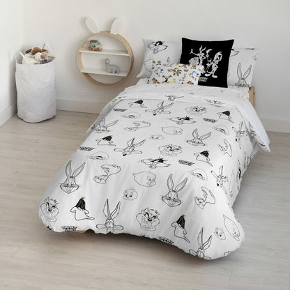 Funda Nórdica Looney Tunes Looney B&W 180 x 220 cm