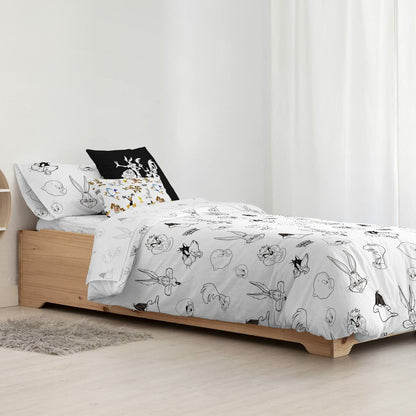 Looney Tunes Looney B&amp;W Duvet Cover 180 x 220 cm