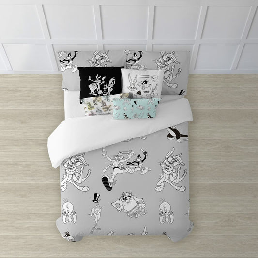 Looney Tunes Duvet Cover Looney BN White black 260 x 240 cm