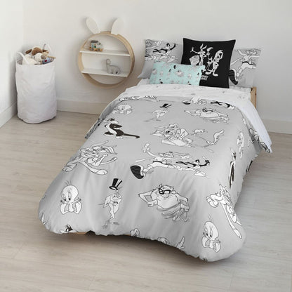 Looney Tunes Duvet Cover Looney BN White black 260 x 240 cm