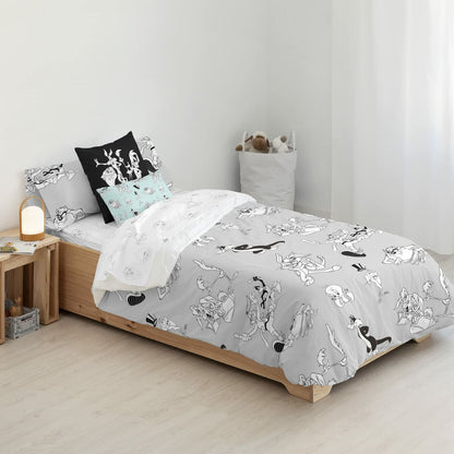 Looney Tunes Duvet Cover Looney BN White black 260 x 240 cm