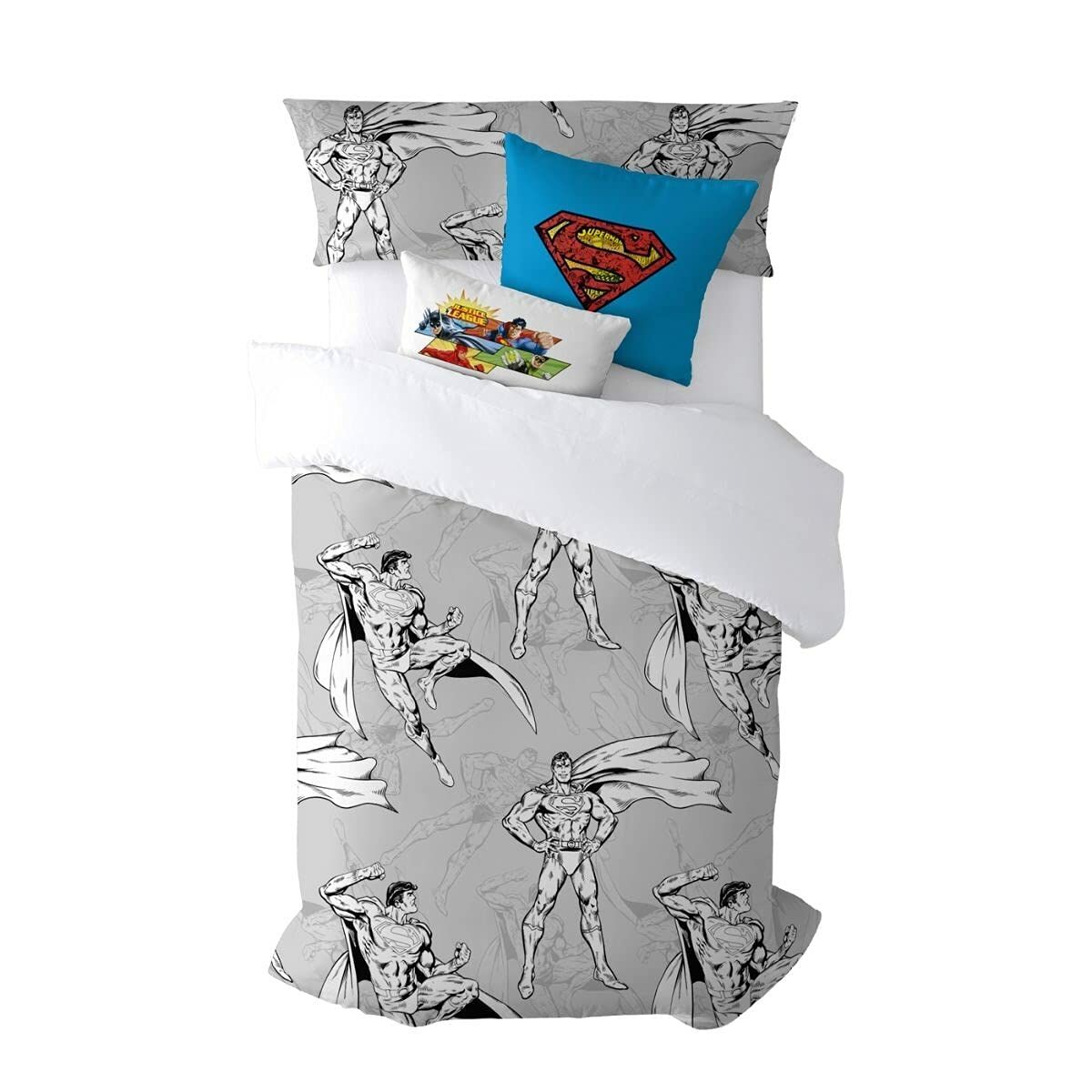 Funda Nórdica Superman Superman Gris 180 x 220 cm