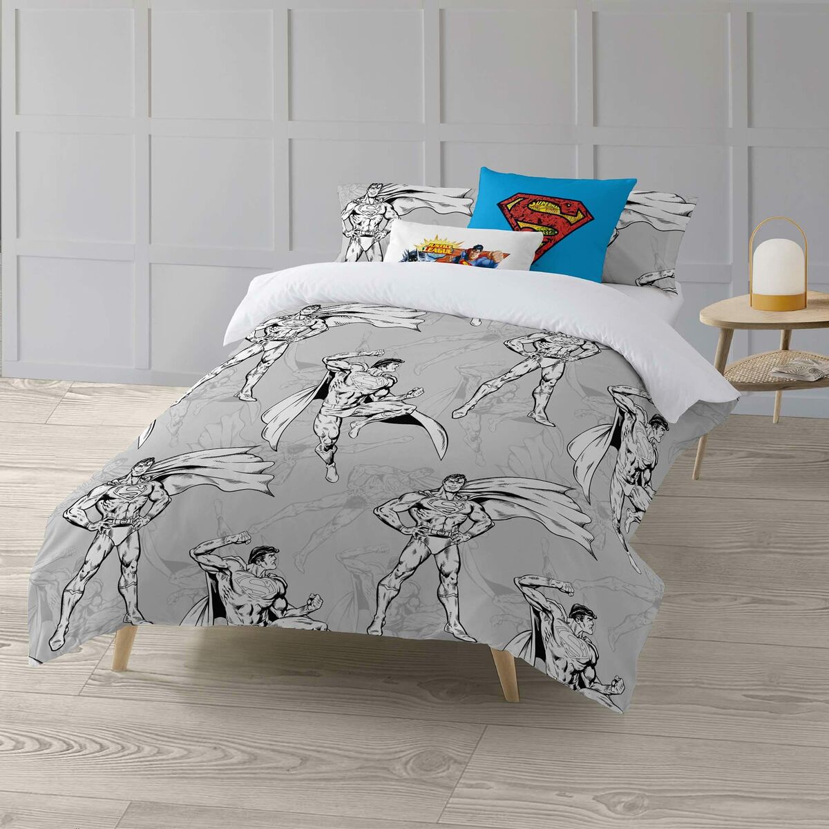 Superman Duvet Cover Superman Gray 180 x 220 cm