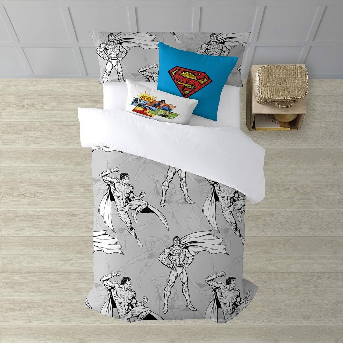 Superman Duvet Cover Superman Gray 260 x 240 cm