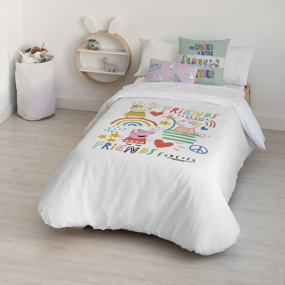 Peppa Pig Together Duvet Cover 180 x 220 cm