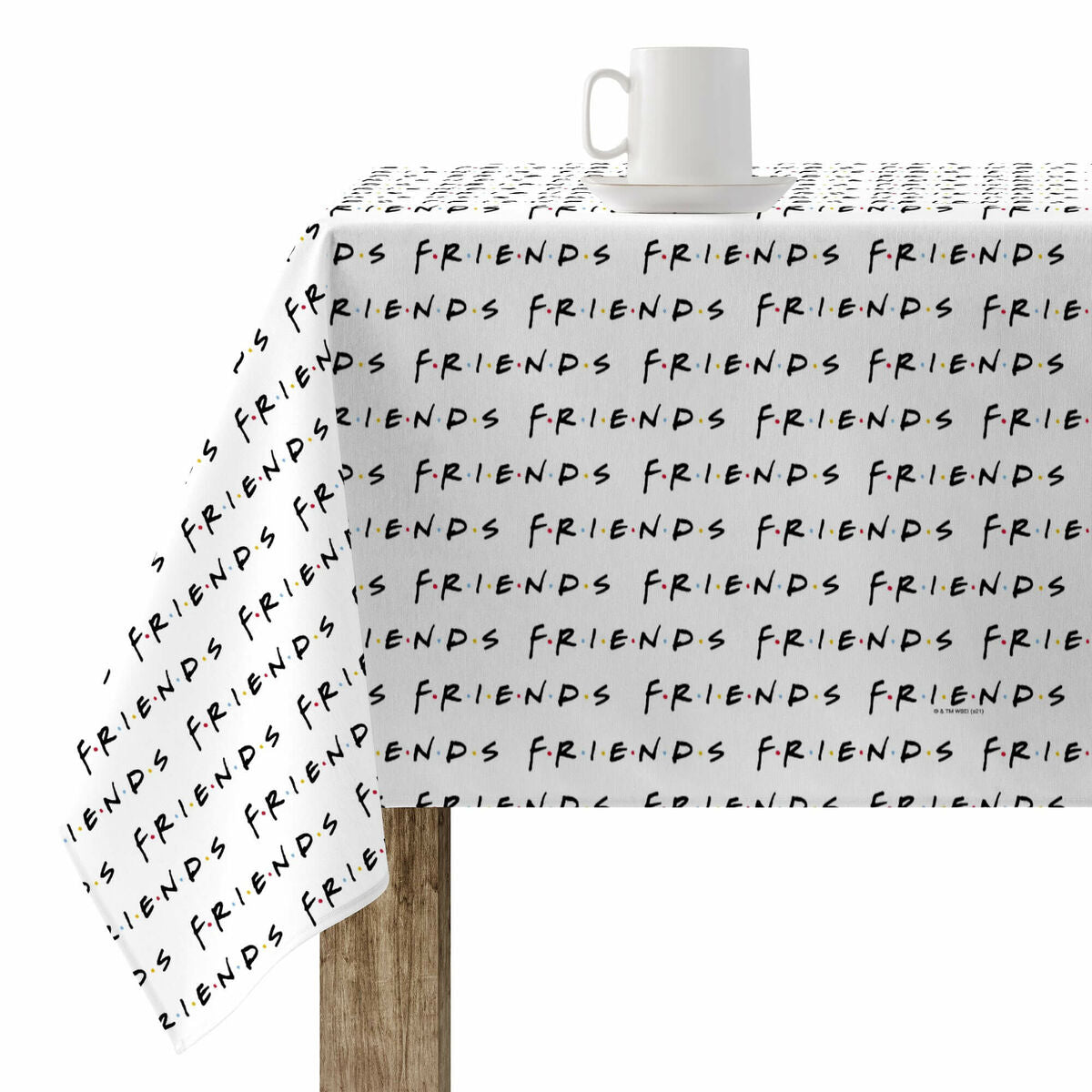 Mantel antimanchas Belum Friends White 300 x 140 cm