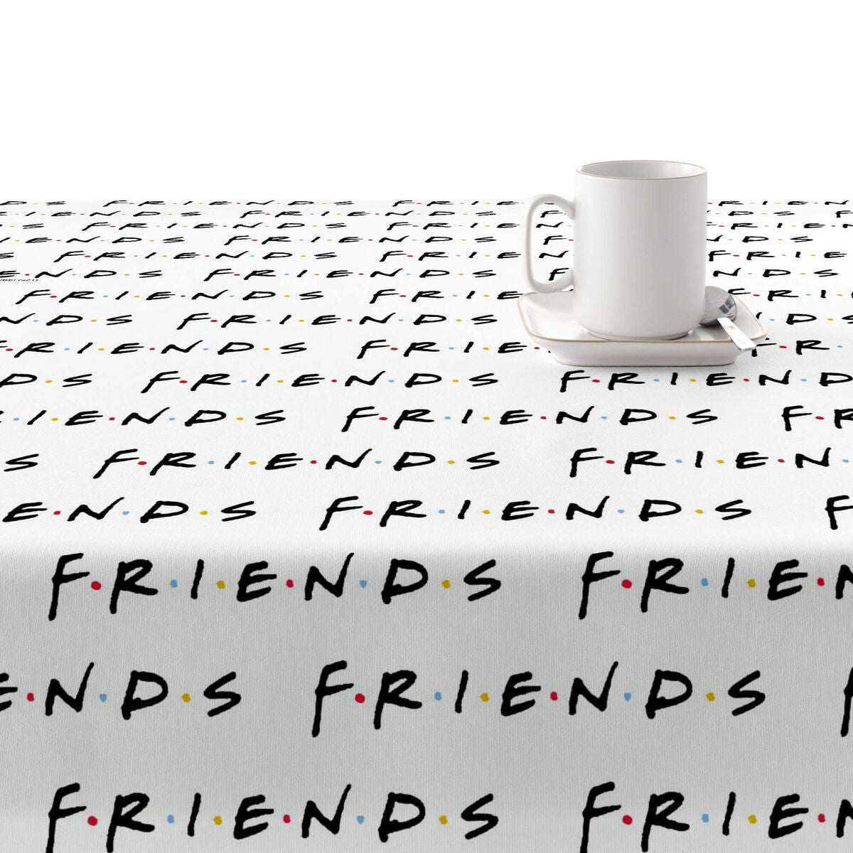 Mantel antimanchas Belum Friends White 300 x 140 cm