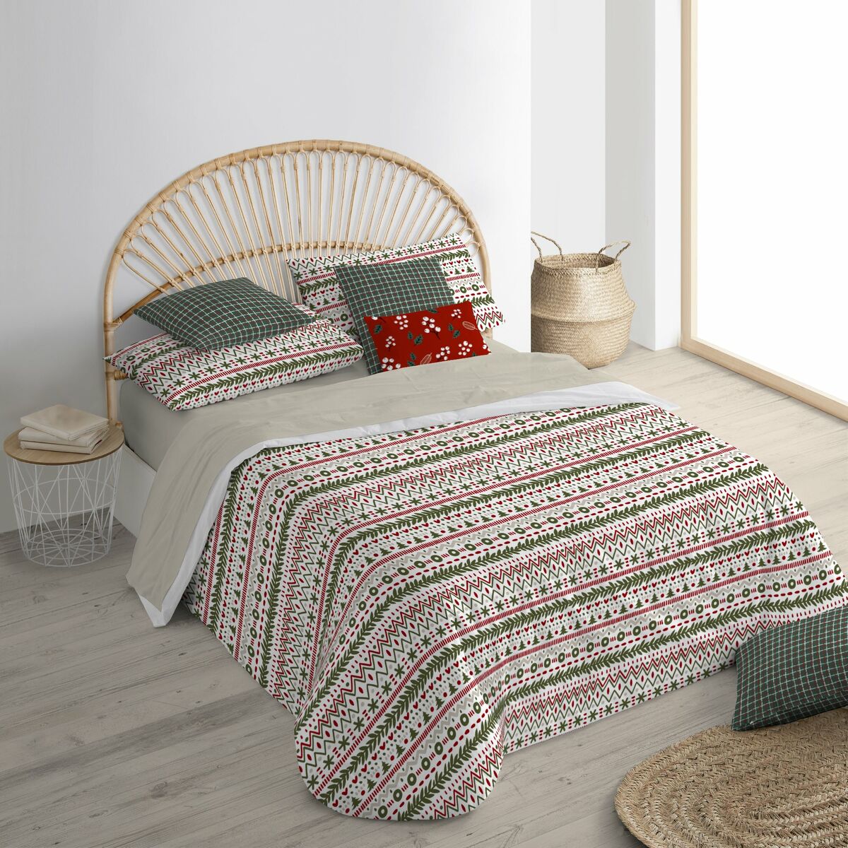 Decolored Duvet Cover Merry Christmas 16 Multicolor 220 x 220 cm