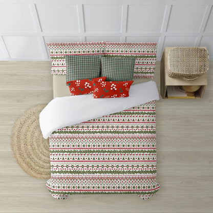 Decolored Duvet Cover Merry Christmas 16 Multicolor 220 x 220 cm