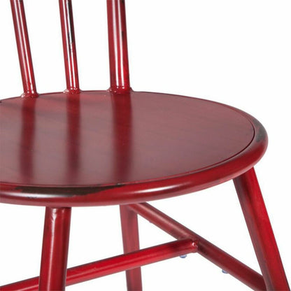 Silla de Comedor Alexandra House Living Vintage Rojo 48 x 87 x 44 cm