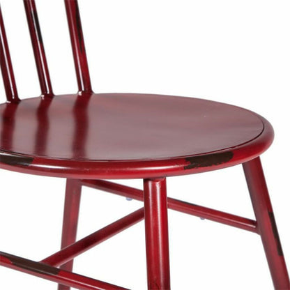 Silla de Comedor Alexandra House Living Vintage Rojo 52 x 86 x 42 cm