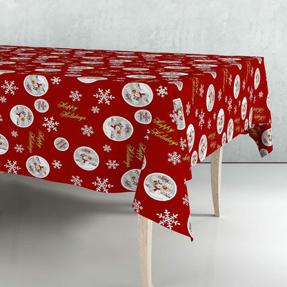 Mantel en rollo Exma Rojo Navidad 140 cm x 25 m