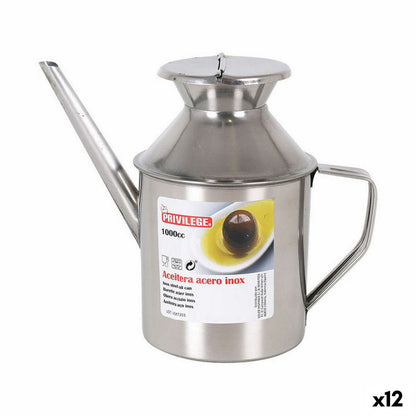 Privilege Qutin Stainless Steel Oil Can 1 L (12 Units)