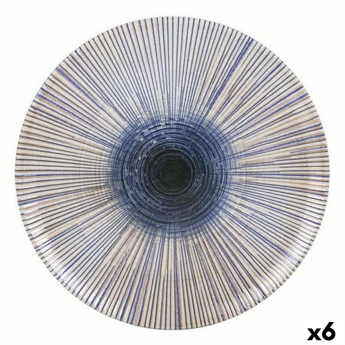 La Mediterránea Irys Porcelain Flat Plate (6 Units) (Ø 26 cm)