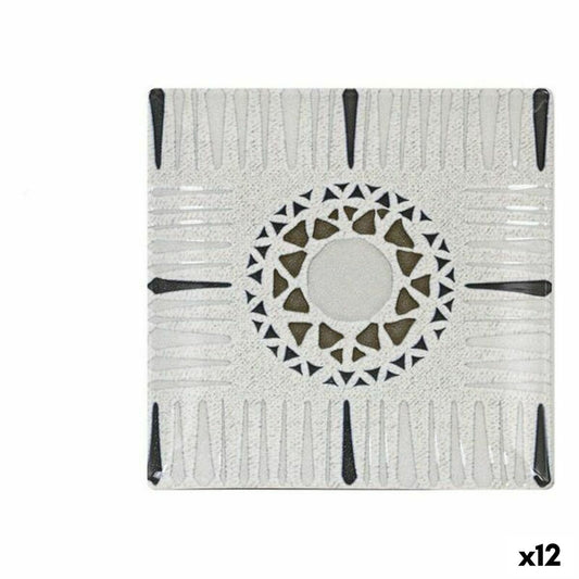 La Mediterránea Baroc Dessert Plate 18 x 18 x 2 cm (12 Units) (18 cm)