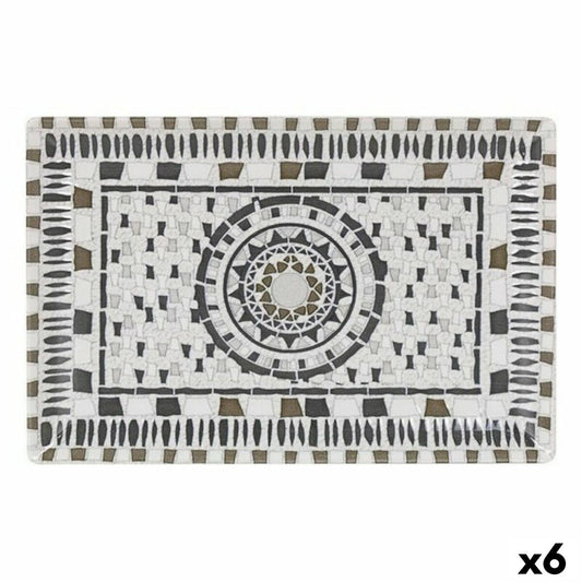 La Mediterránea Baroc Rectangular Deep Plate 30 x 20 x 2.5 cm (6 Units) (30 x 20 cm)