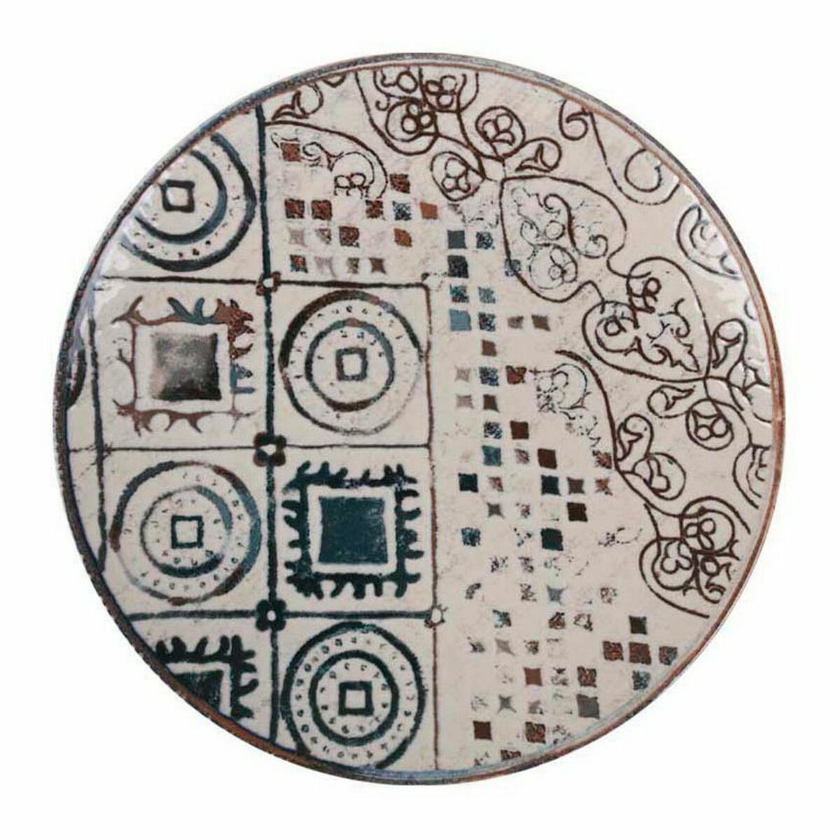 Mediterranean Greece Porcelain Dessert Plate (12 Units)