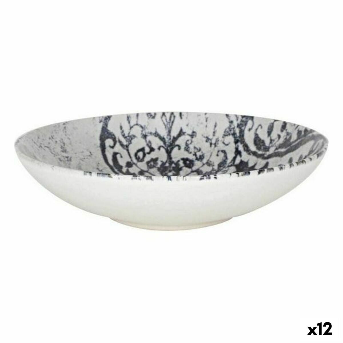 La Mediterránea Horus Deep Plate Porcelain (12 Units) (ø 21 x 5.3 cm)