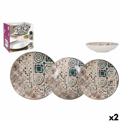 Crete Inde Porcelain Dinnerware Set (2 Pieces)