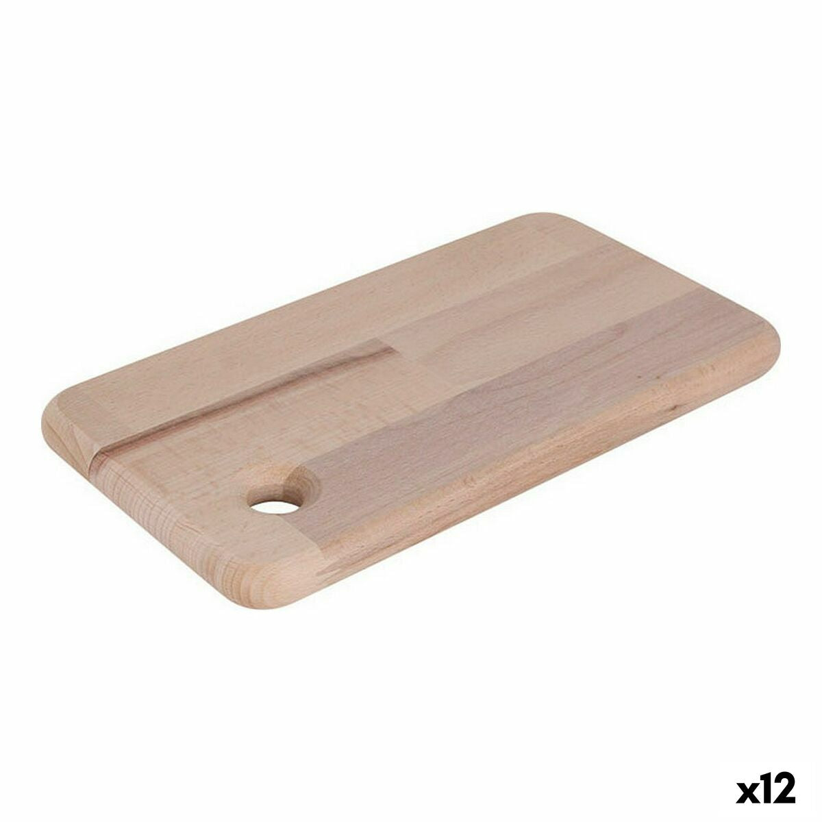 Tabla de cortar Quttin Quttin Marrón Madera 27 x 15 cm (12 Unidades)