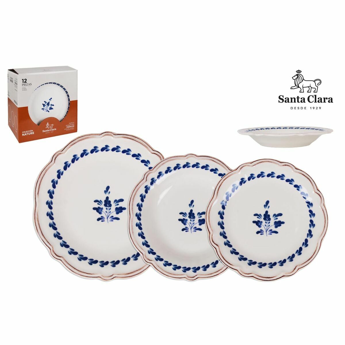 Santa Clara Lousame 12-Piece Dinnerware Set (2 Units)