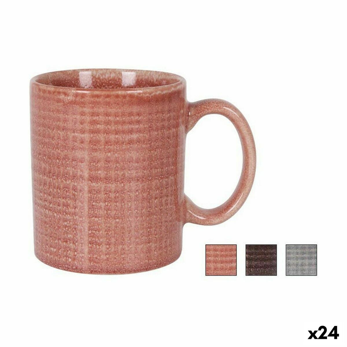 Taza La Mediterránea Reassure 380 ml Cerámica Rectangular (24 Unidades)