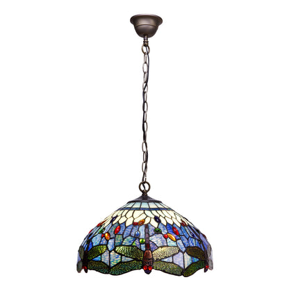 Viro Belle Epoque Ceiling Lamp Blue Iron 60 W 40 x 130 x 40 cm