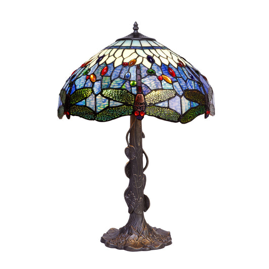 Viro Bell Table Lamp Blue Zinc 60 W 40 x 58 x 40 cm