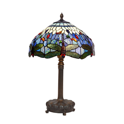 Viro Belle Epoque Blue Zinc Table Lamp 60 W 40 x 62 x 40 cm