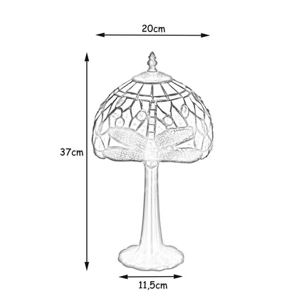 Viro Belle Epoque Table Lamp Blue Zinc 60 W 20 x 37 x 20 cm