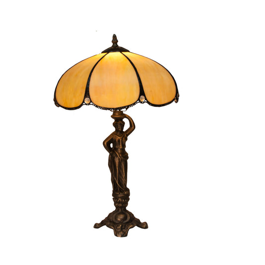 Viro Virginia Beige Zinc Table Lamp 60 W 30 x 50 x 30 cm