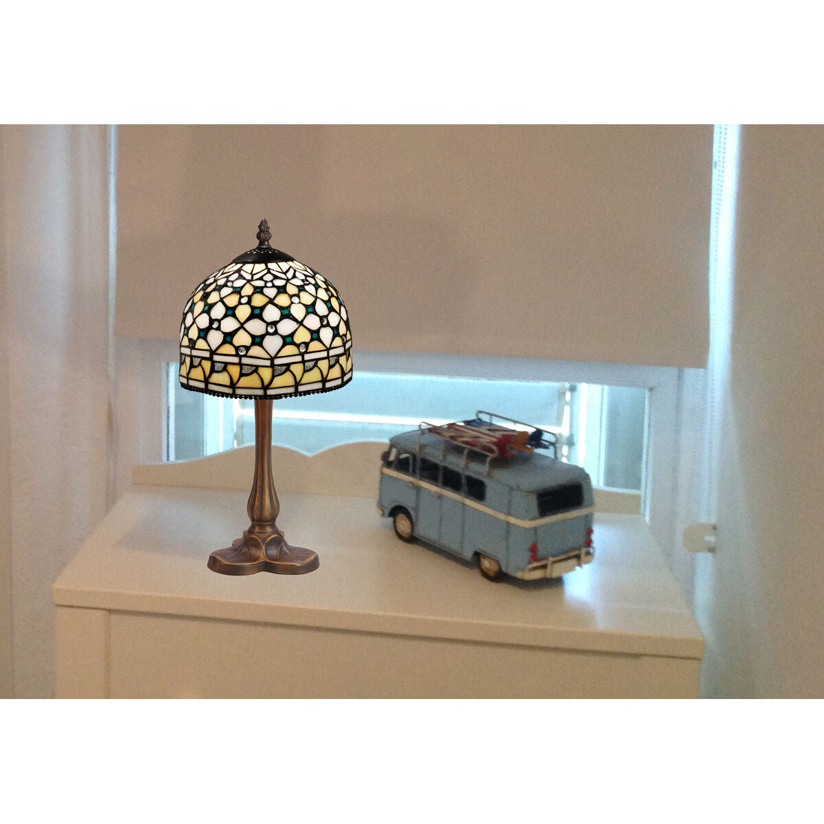 Viro Queen Table Lamp Multicolour Zinc 60 W 20 x 37 x 20 cm