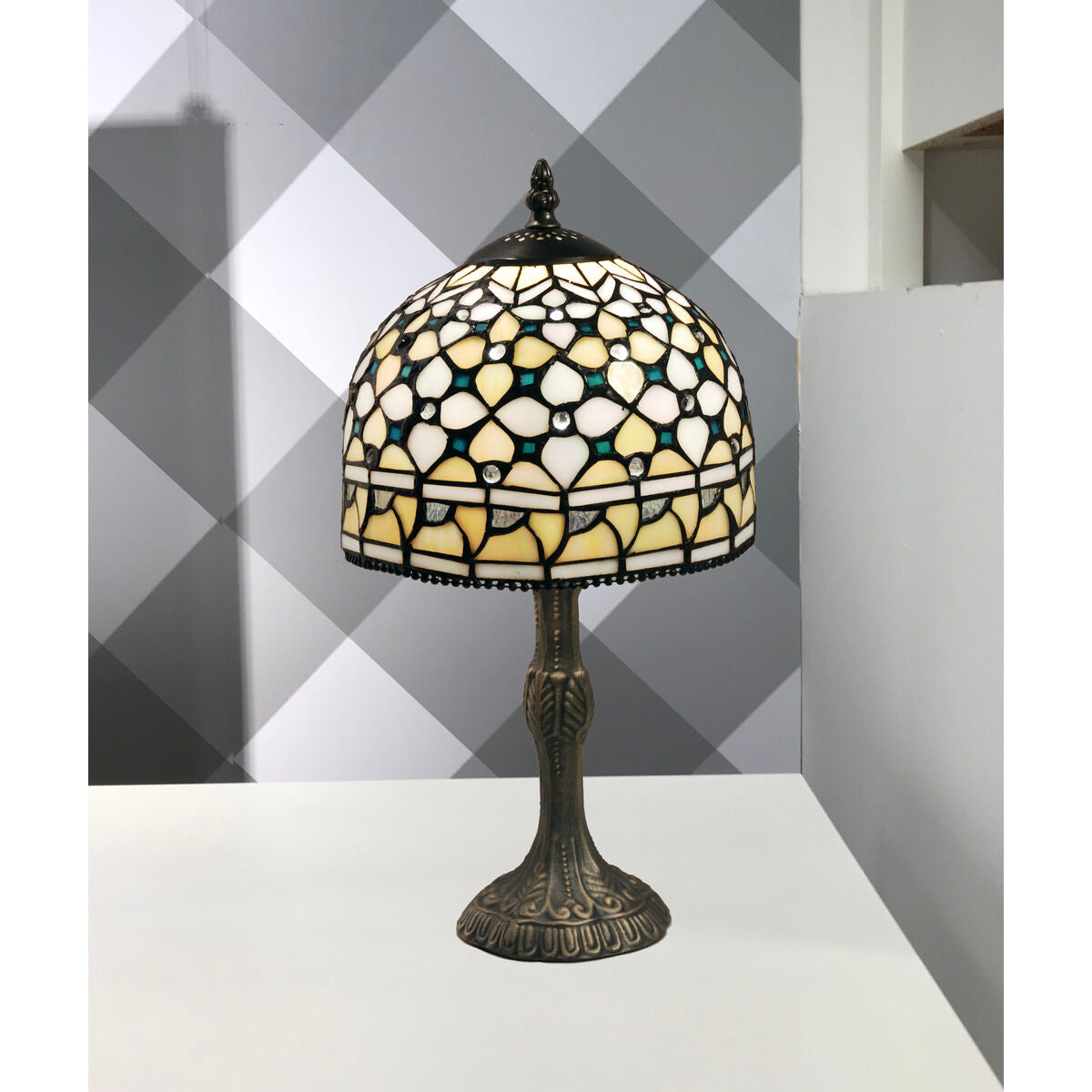 Viro Queen Table Lamp Multicolour Zinc 60 W 20 x 37 x 20 cm