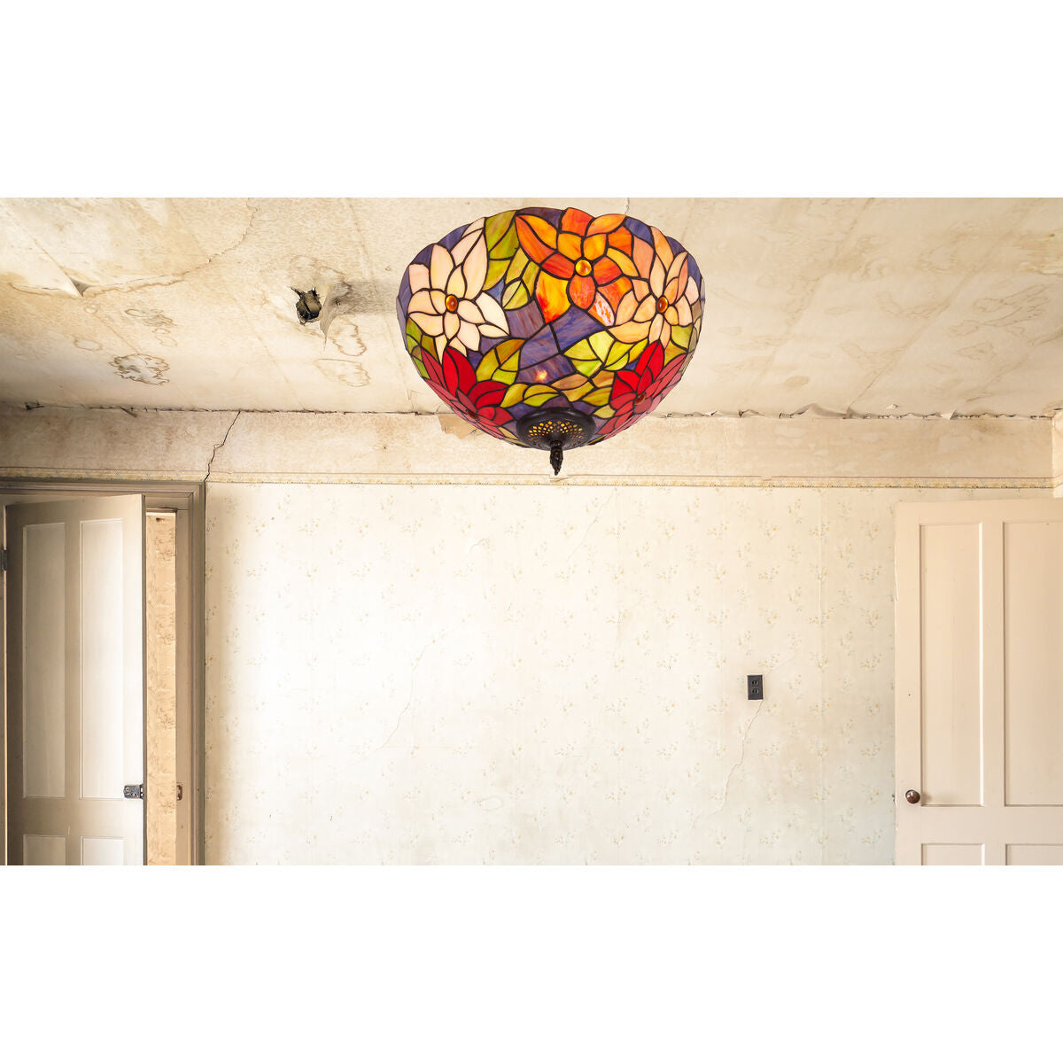 Viro Güell Ceiling Lamp Red Iron 60 W 40 x 25 x 40 cm