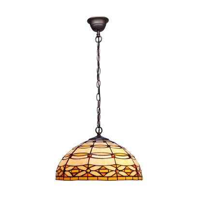 Viro Ceiling Lamp Ivory Brown Iron 60 W 40 x 130 x 40 cm