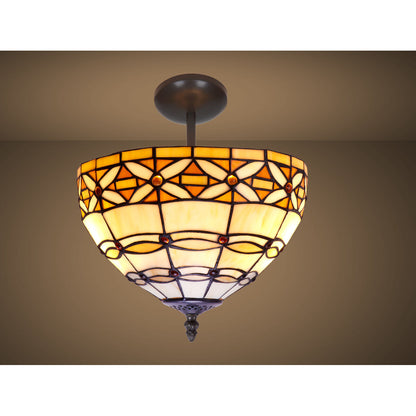 Viro Ivory Ceiling Lamp Ivory Iron 60 W 30 x 45 x 30 cm