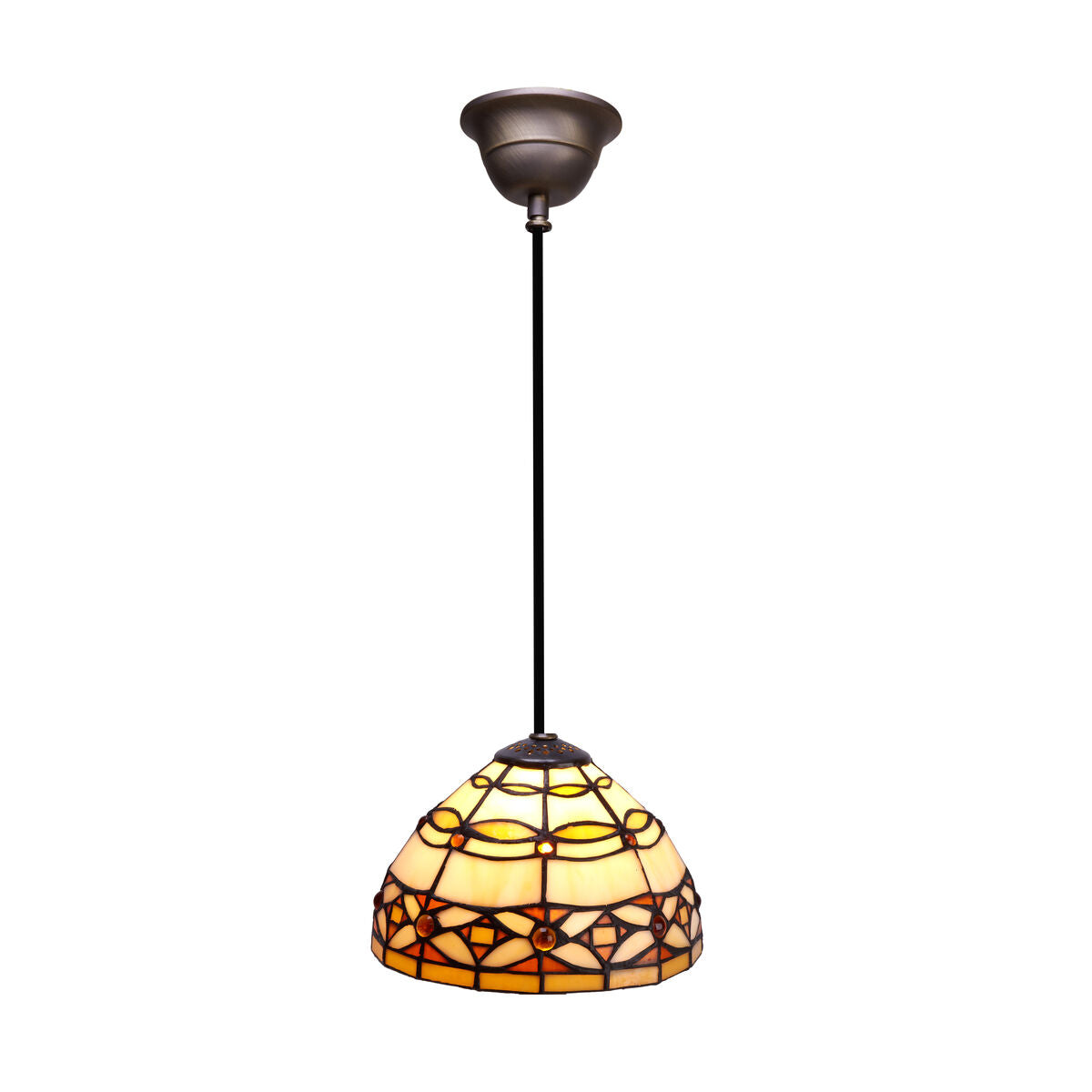 Viro Ivory Ceiling Lamp Ivory Iron 60 W 20 x 125 x 20 cm