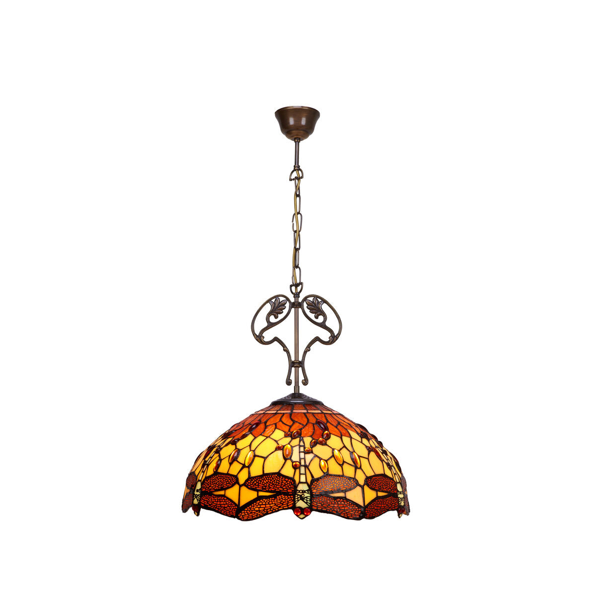 Viro Belle Amber Ceiling Lamp Amber Iron 60 W 40 x 135 x 40 cm