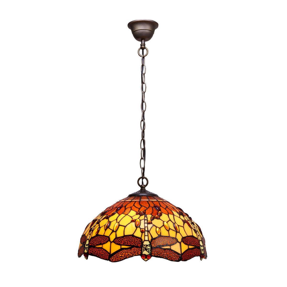 Viro Belle Amber Ceiling Lamp Amber Iron 60 W 40 x 130 x 40 cm