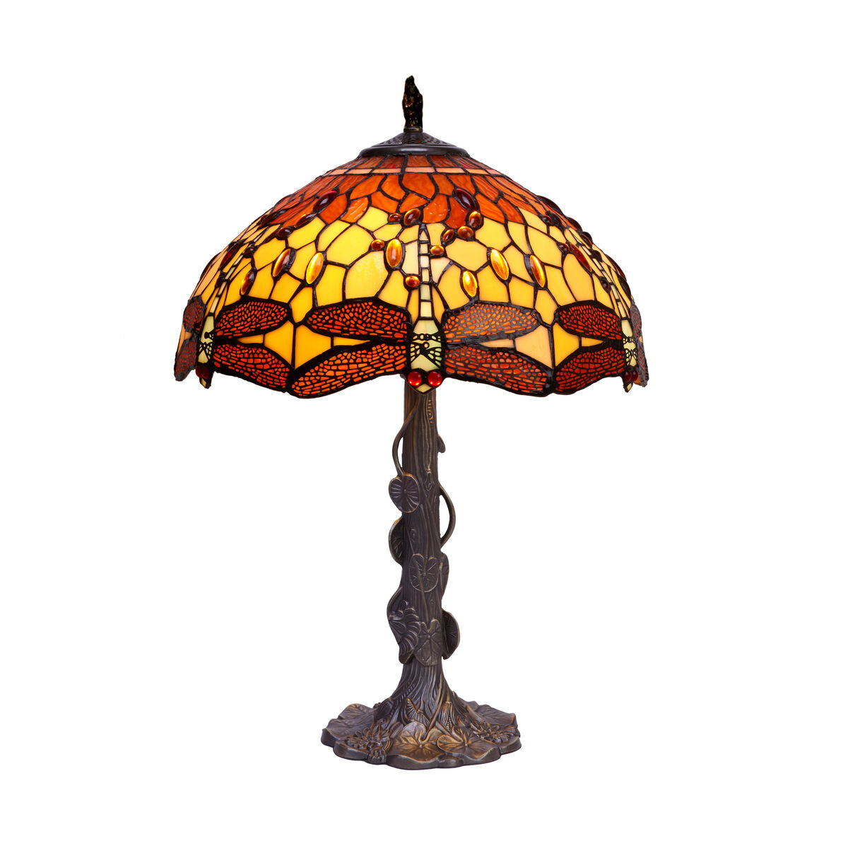 Viro Belle Amber Table Lamp Amber Zinc 60 W 40 x 60 x 40 cm