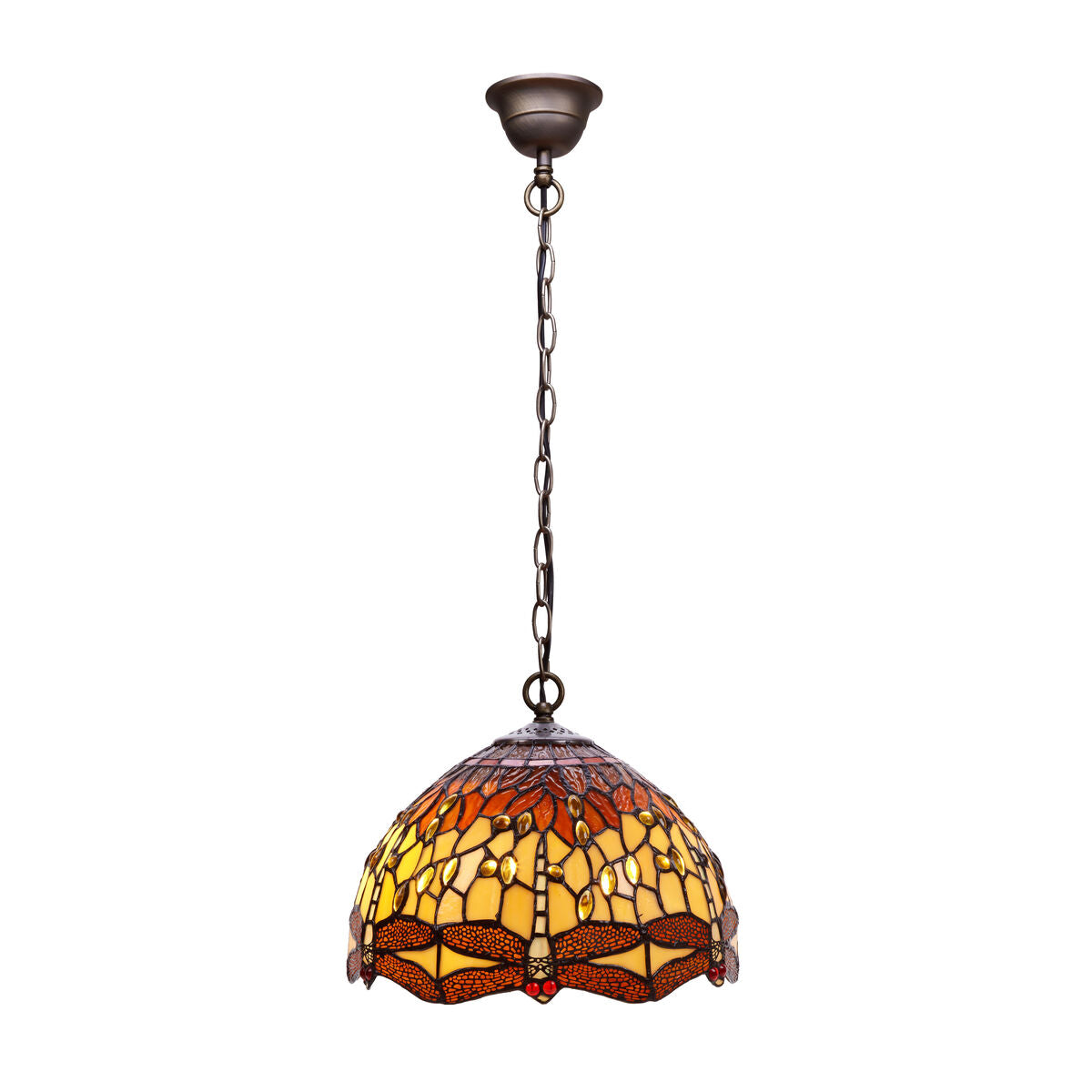 Viro Belle Amber Ceiling Lamp Amber Iron 60 W 30 x 125 x 30 cm