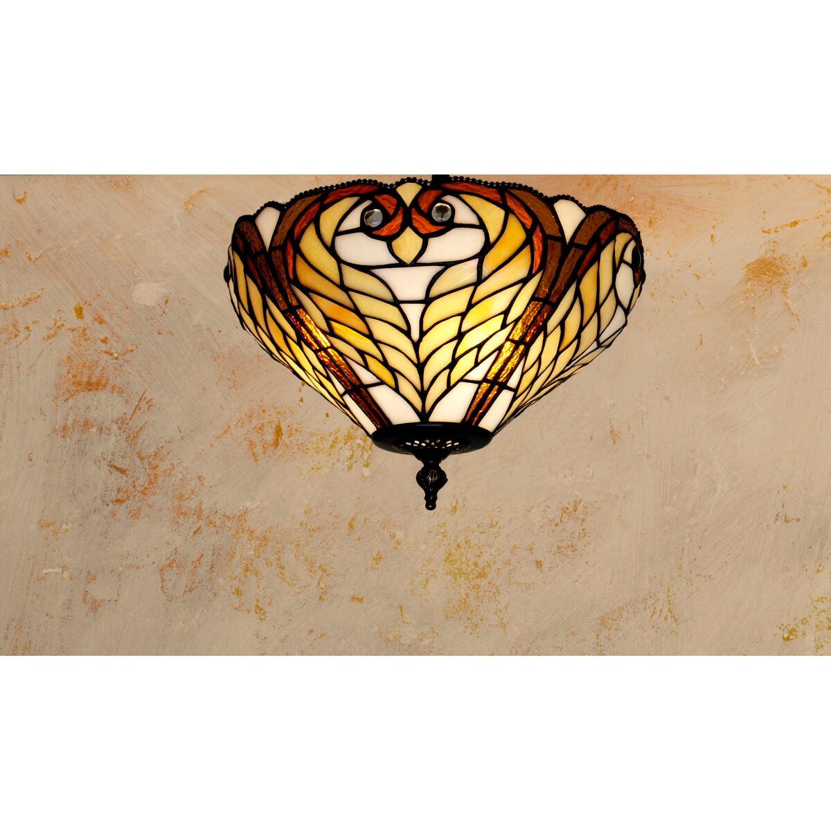 Viro Dalí Amber Iron Ceiling Lamp 60 W 30 x 25 x 30 cm