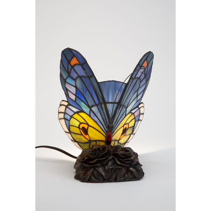 Viro Table Lamp Lighting Blue 60 W 17 x 23 x 17 cm Butterfly