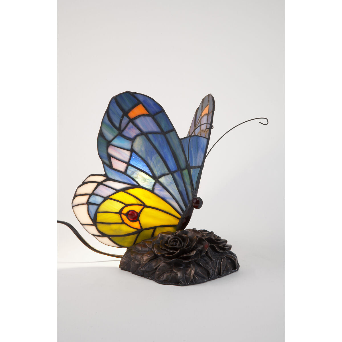 Viro Table Lamp Lighting Blue 60 W 17 x 23 x 17 cm Butterfly