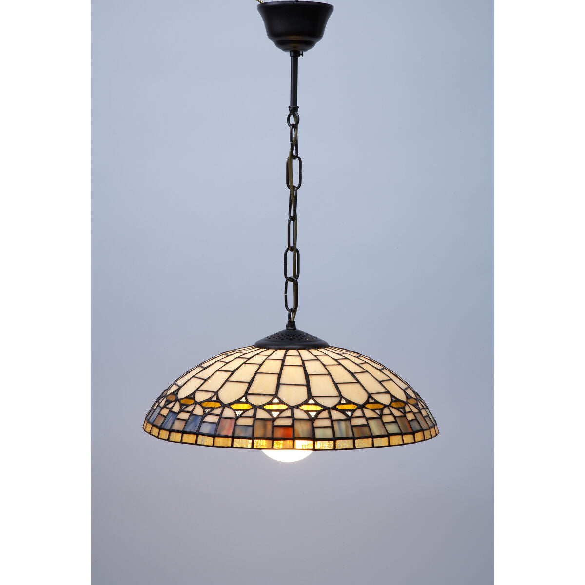 Viro Quartz Amber Iron Ceiling Lamp 60 W 40 x 125 x 40 cm