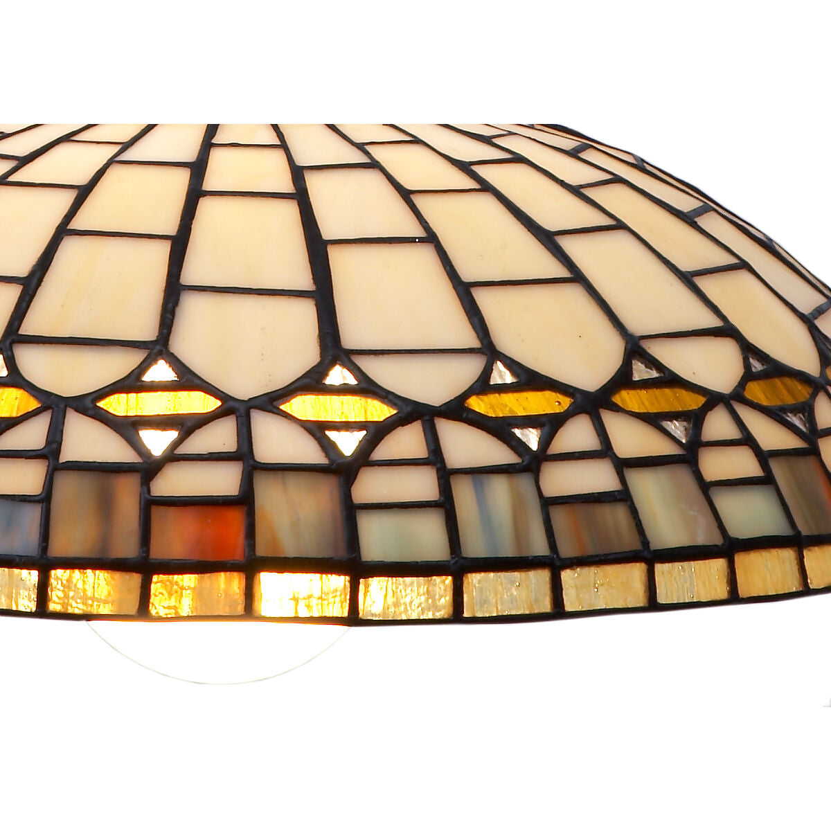 Viro Quartz Amber Iron Ceiling Lamp 60 W 40 x 125 x 40 cm