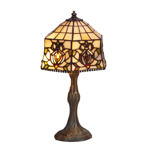 Viro Hexa Ivory Zinc Table Lamp 60 W 20 x 37 x 20 cm